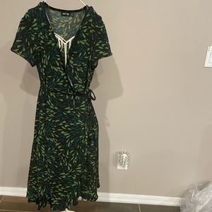 Nice green and black dress